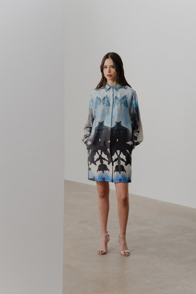 Kathryn styled straight for an A-line silhouette