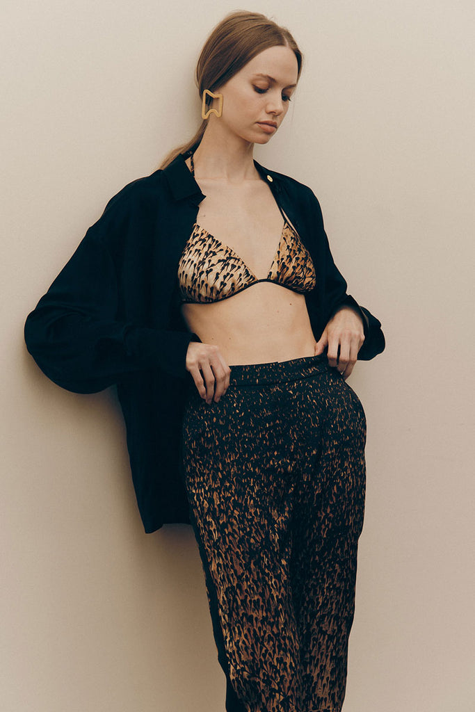 Marie | Namaloom Silk Bikini Top