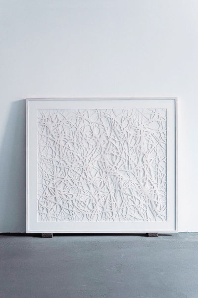 Antidote by Adam Ball, hand-cut paper, 57 inches x 65 inches (145 x 165 cm) - gallery.