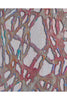 Instil, 2022 by Adam Ball, cut fabric, acrylic and thread on canvas, 120 x 150 cm - detail.