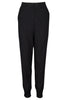 Boudica tuxedo track pant in black cupro cotton