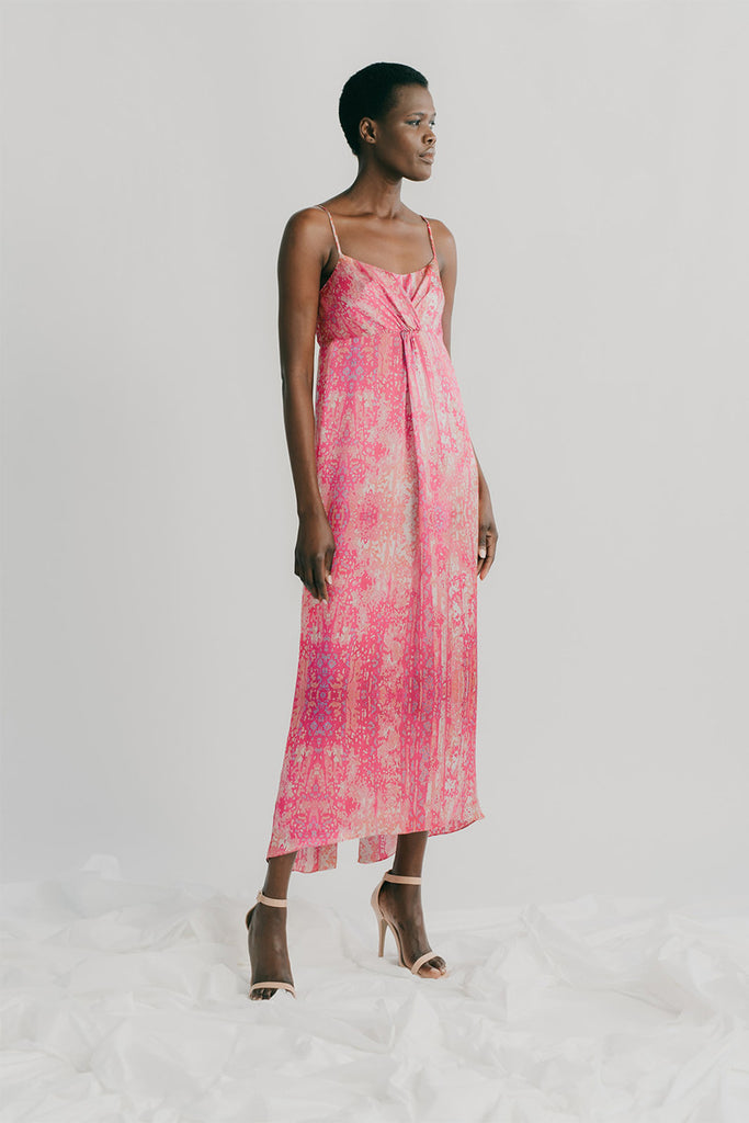 Sienna, camisole dress in Respair print by Adam Ball