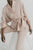 Sayuri jacket in nude wool crepe with Hepburn pant in wool crepe
