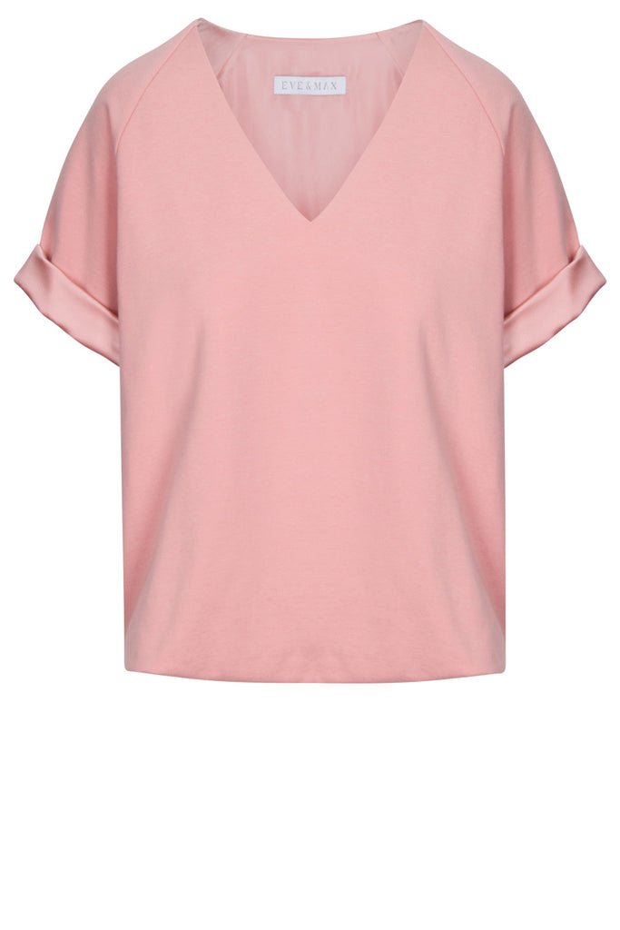 Misty, in Tencel and organic cotton fleece in petal